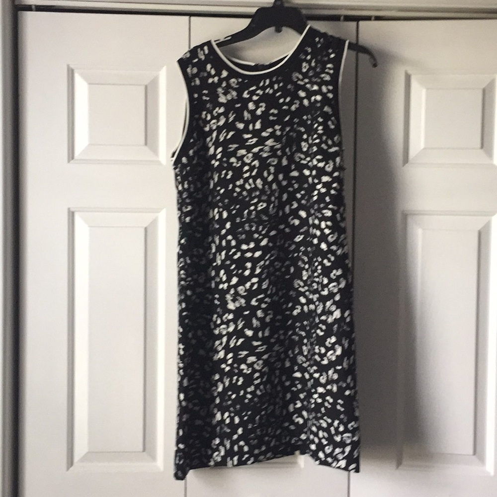 Black and cream tank dress